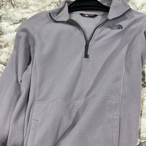Purple womens north face fleece sweater